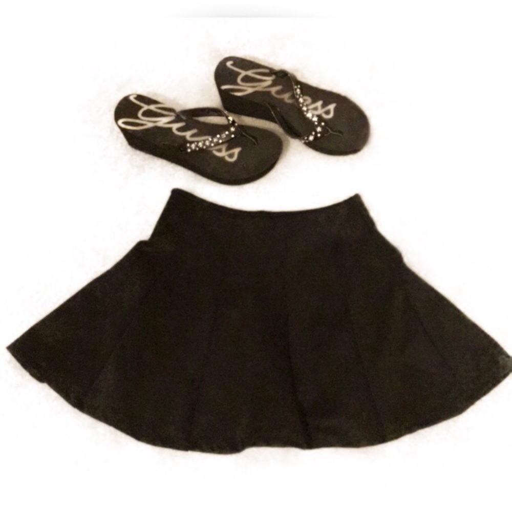 Ambiance Black Mini Skirt (Shoes are Free!)
